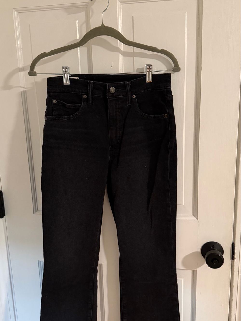 Gap Black High-Rise Straight Leg Jeans